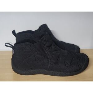 Keen Black Quilted Nylon Houser Flat Ankle Boot Women's Size 11 Fleece Lined
